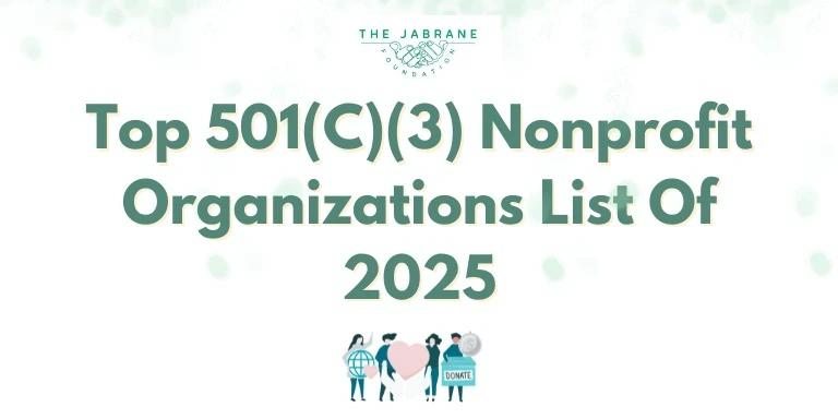 501(C)(3) Nonprofit Organizations List